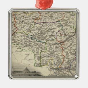 België 3 metalen ornament