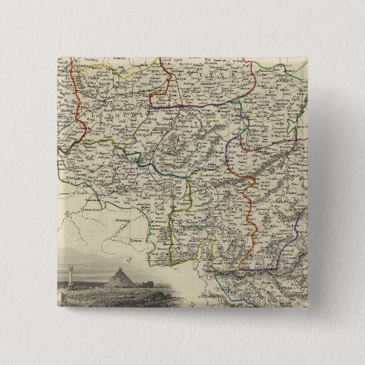 België 3 vierkante button 5,1 cm (Voorkant)