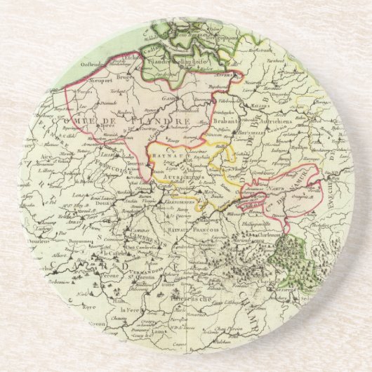 België 3 zandsteen onderzetter (Voorkant)