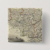 België 6 vierkante button 5,1 cm (Voorkant)