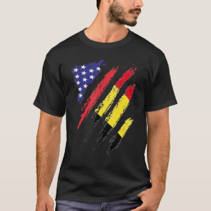 België Amerikaanse vlag Patriot Heritage M T-shirt
