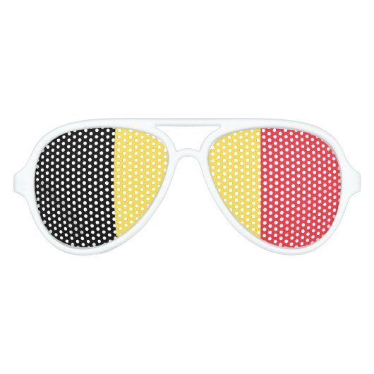 België Aviator Party Shades. Zonnebril (Voorkant)
