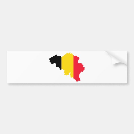 België BE Bumpersticker (Voorkant)