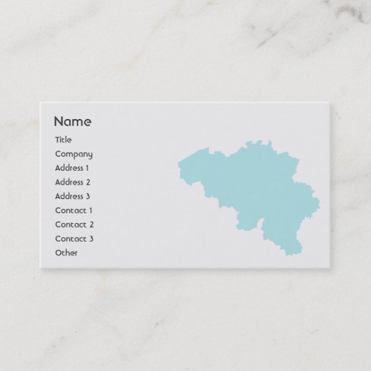 België - Bedrijven Visitekaartje (Voorkant)