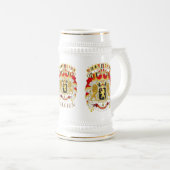 België (BELGIË) Groot Wapenschild gouden kuif Bierpul (Voorkant rechts)