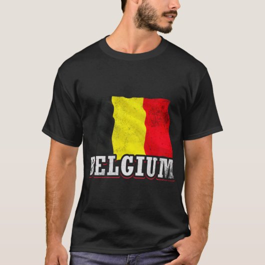 België België Vlag T-shirt (Voorkant)
