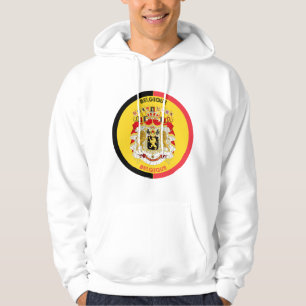 België Belgique Wapen Cirkelvorm Hoodie