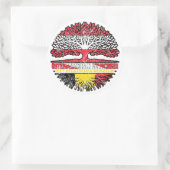 België Belgisch Österreichisch Österreich Baum Ronde Sticker (Tas)