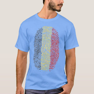 België Belgische Vingerafdruk Vlag T-shirt