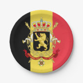 België, Belgische Vlag - feest, verjaardag/sport Papieren Bordje (Voorkant)