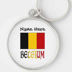 België Belgische Vlag Gepersonaliseerd Sleutelhanger