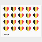 België/Belgische vlag Hart Sticker (Vel)
