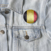 België; Belgische vlag Ronde Button 5,7 Cm (In situ)