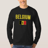 België Belgische vlag Souvenir België T-shirt (Voorkant)