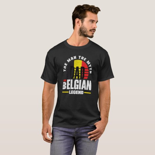 België Belgische vlag Vlag T-shirt (Voorkant volledig)