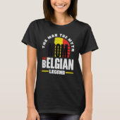 België Belgische Vlagmoeder T-shirt (Voorkant)