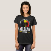 België Belgische Vlagmoeder T-shirt (Voorkant volledig)