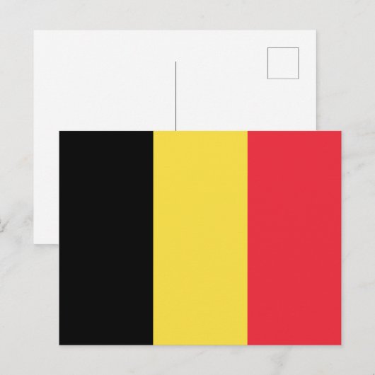 België Briefkaart vlag (Voorkant / Achterkant)
