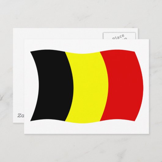 België Briefkaart vlag (Voorkant / Achterkant)