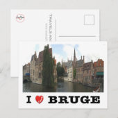 België - Brugge - I Love - Briefkaart (Voorkant / Achterkant)