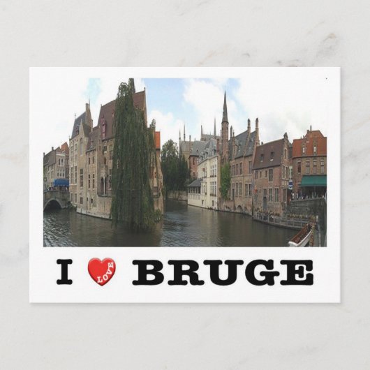 België - Brugge - I Love - Briefkaart (Voorkant)