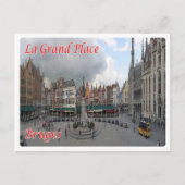 België - Brugge - La Grand Place - Briefkaart (Voorkant)
