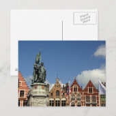 België, Brugge (ook bekend als Brug of Bruge). UNE Briefkaart (Voorkant / Achterkant)