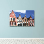 België, Brugge (ook bekend als Brug of Bruge). UNE Canvas Afdruk (Insitu (Houten vloer))