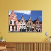 België, Brugge (ook bekend als Brug of Bruge). UNE Canvas Afdruk (Insitu (Woonkamer))