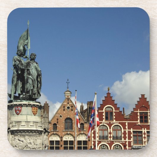 België, Brugge (ook bekend als Brug of Bruge). UNE Drankjes Onderzetter (Voorkant)