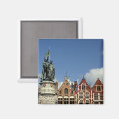 België, Brugge (ook bekend als Brug of Bruge). UNE Magneet (Voorkant / Achterkant)