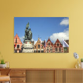 België, Brugge. UNESCO Canvas Afdruk (Insitu (Woonkamer))