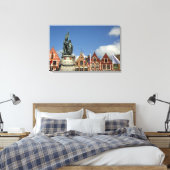 België, Brugge. UNESCO Canvas Afdruk (Insitu (Slaapkamer))