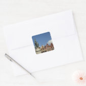 België, Brugge. UNESCO Vierkante Sticker (Envelop)