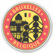België Brussel, België Brussel Sticker (Voorkant)
