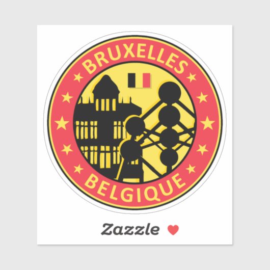 België Brussel, België Brussel Sticker (Vel)
