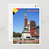 België - Brussel - Fontaine Anspach - Briefkaart (Voorkant / Achterkant)