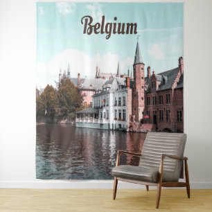 België Brussel Kanaal Wandkleed