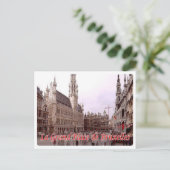 België - Brussel - La Grand Place de Bruxelles Briefkaart (Staand voorkant)