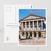 België - Brussel - Palais de la Nation - Briefkaart (Voorkant / Achterkant)