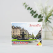 België - Brussel - Place Rouppe - Briefkaart (Staand voorkant)