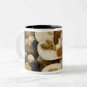 België, Brussel. Wereldberoemd België 2 Tweekleurige Koffiemok (Voorkant links)