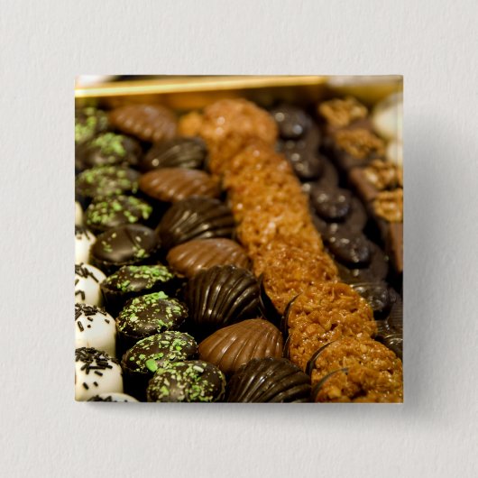 België, Brussel. Wereldberoemd België Vierkante Button 5,1 Cm (Voorkant)