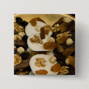 België, Brussel. Wereldberoemde Belgische 2 Vierkante Button 5,1 Cm
