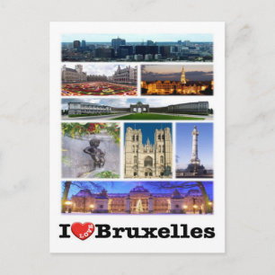 België - Bruxelles - I Love - Briefkaart