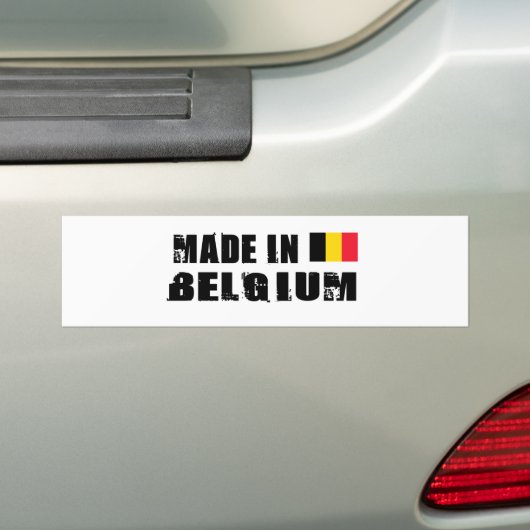 BELGIË BUMPERSTICKER (Op auto)