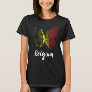 België Butterfly Belgie Belgique Belgian Pride BE T-shirt