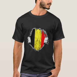 België Chest Belgische vlag Belgisch Pride T-shirt