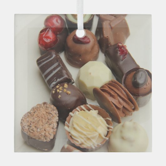 België chocolade glas ornament (Voorkant)