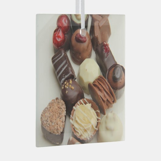 België chocolade glas ornament (Voorkant Rechts)